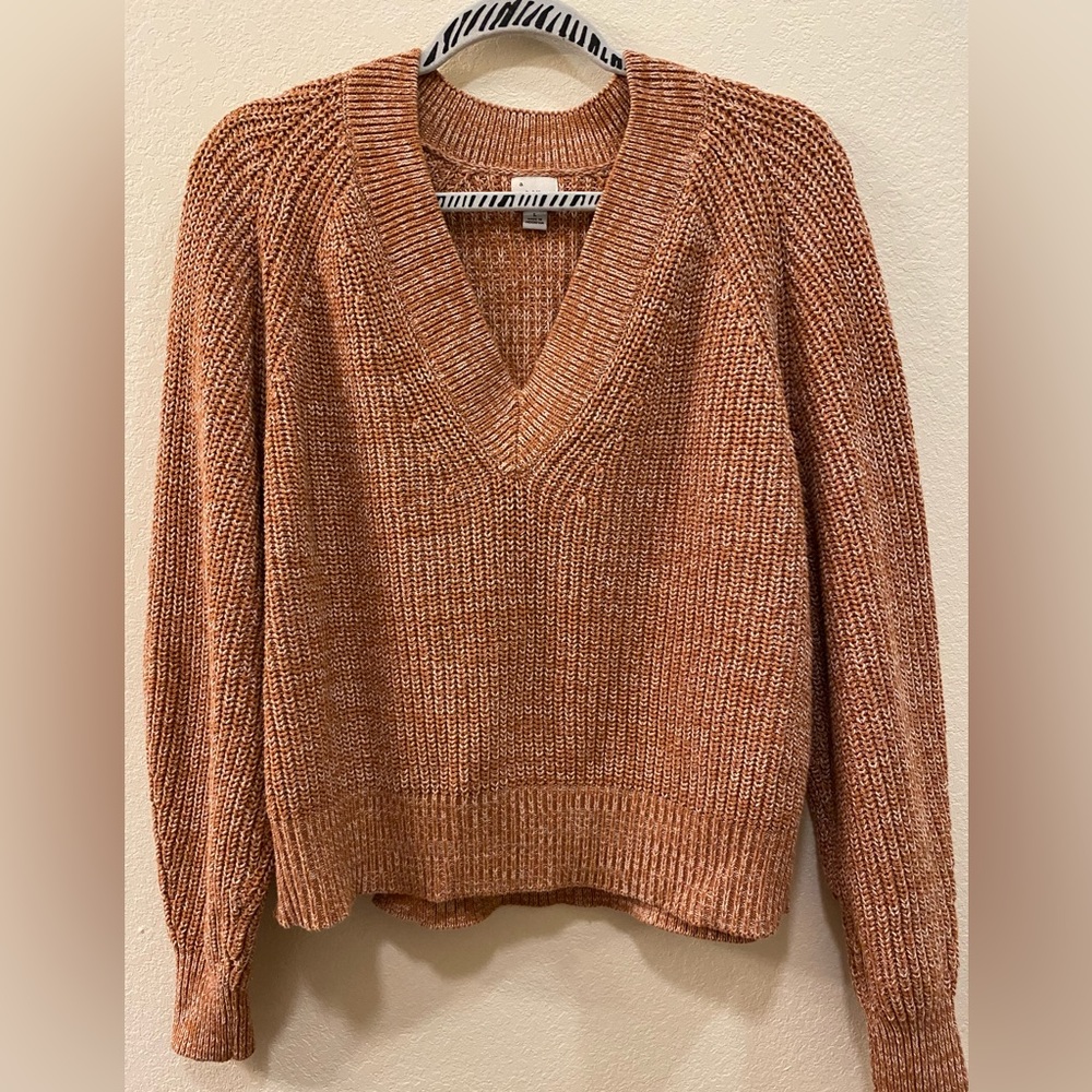 Rib Knit Cropped Sweater by A New Day, size L